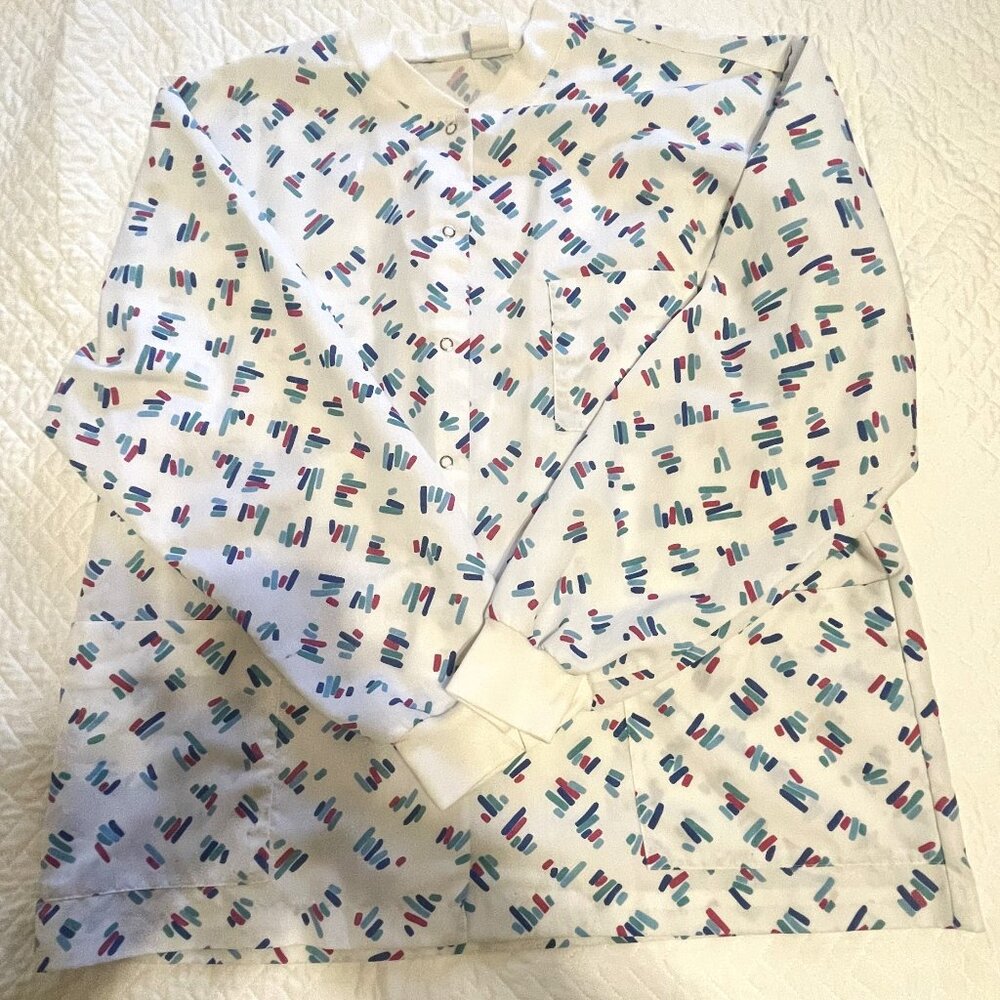 Lab Coat by Ellan by Barco (2XL), 2 Breast & 2 Wasit Pockets, Long sleeves.